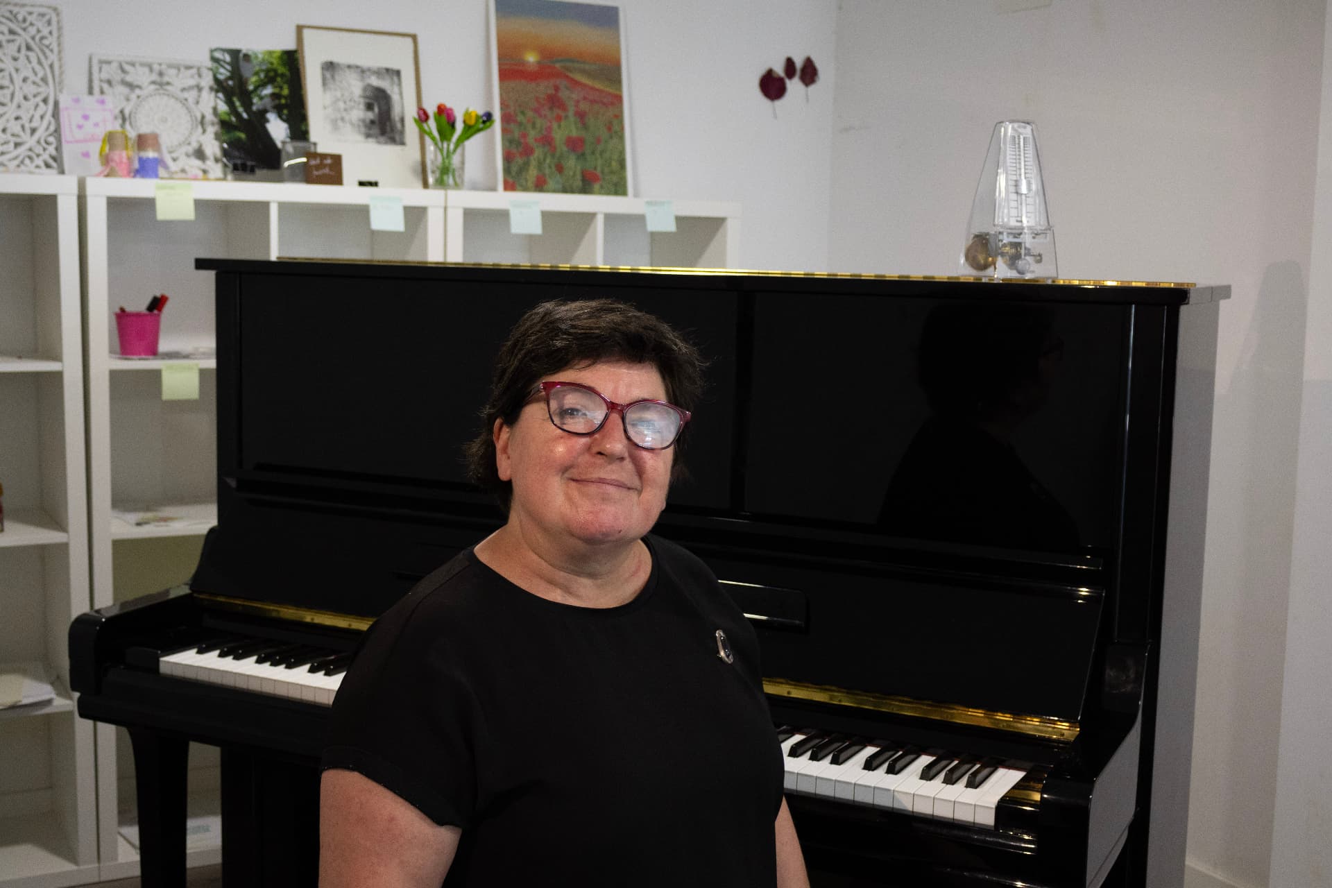 Larraitz Burgaleta, profesora de piano en Donostia